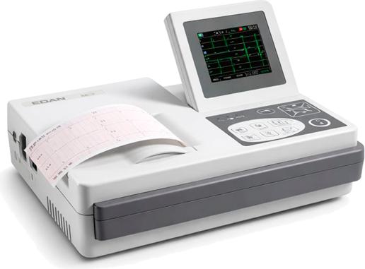 Actual product image Edan Resting ECG SE-3 - Monochrome screen, With pacemaker detection