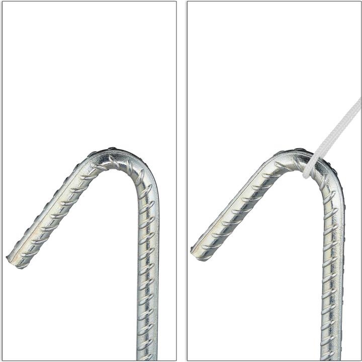 Actual product image Relaxdays XL Ground Anchors Set of 10