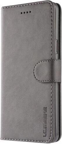 Actual product image LC.Imeeke Huawei P30 Lite - Wallet Etui mit 3 Kartenfächern & Magnetverschluss, Grau (Huawei P30 Lite)
