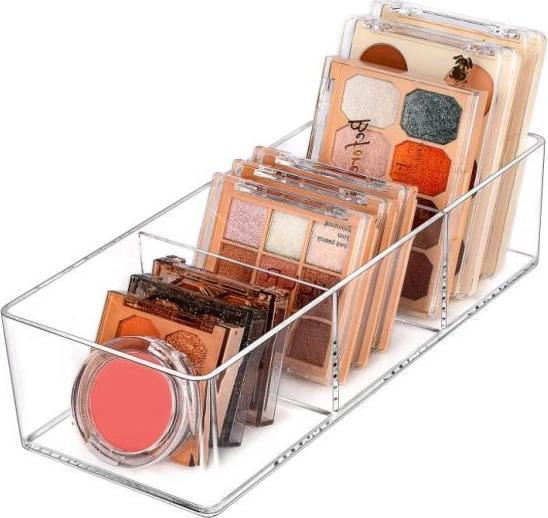 Image du produit MU Style Organiseur de maquillage en acrylique avec 3 compartiments