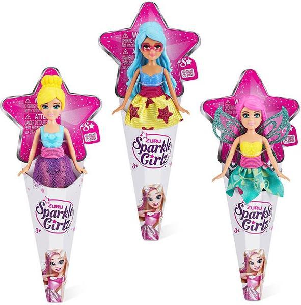 Produktbild Zuru SPARKLE GIRLZ-FANTASY-4" DOLL IN CONE,S2