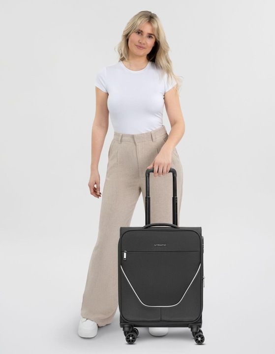Immagine prodotto Stratic carrello cabina taska a 4 ruote S 55 cm con piega ad espansione (41 l, Bagaglio a mano (fino a 50 litri))