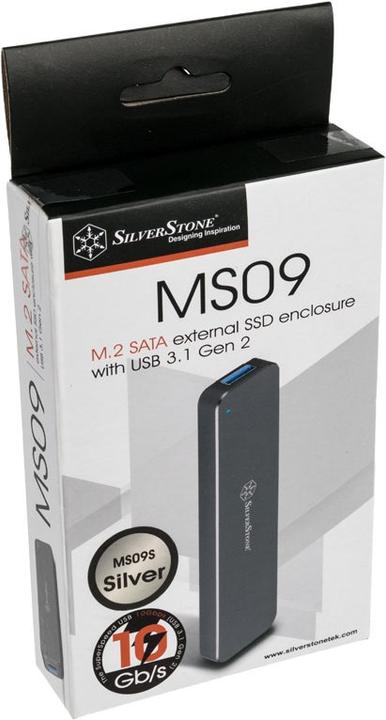Produktbild Silverstone SST ext. M.2 Gehäuse SST-MS09S (M.2 2280, M.2 2260)