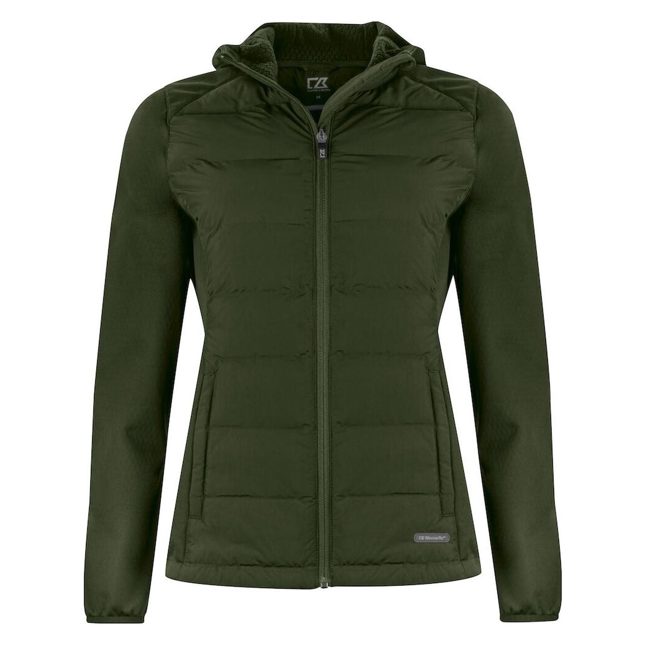 Cutter & Buck, Damen, Outdoorjacken, Oak Harbor Dames Jas Donkergroen - Maat L (L), Grün, L