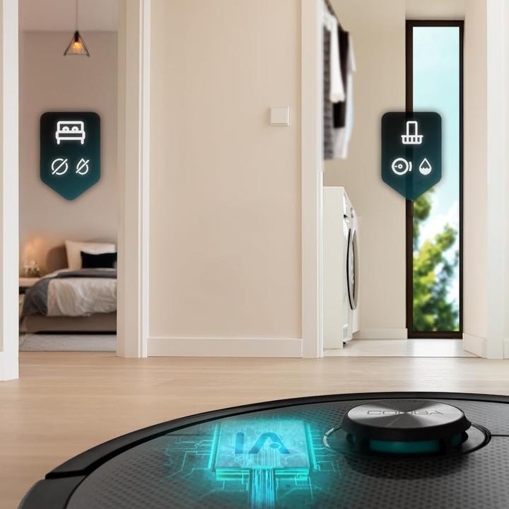 Produktbild Cecotec Roboterstaubsauger mit Lasernavigation, KI-Planung, automatischer Wartestation und App-Steuerung (8000 Pa)