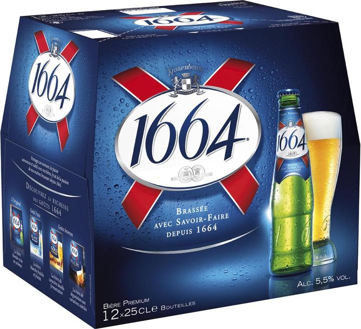 Produktbild Kronenbourg 1664 (12 x 25 cl)