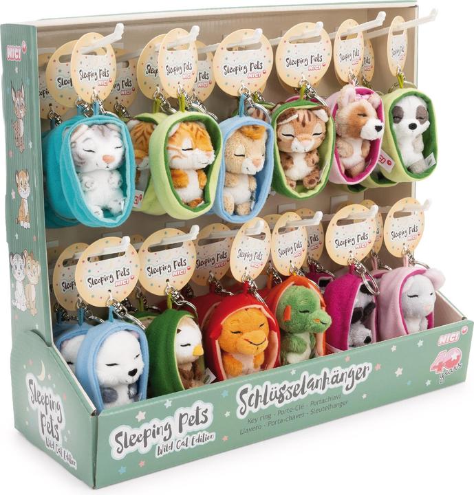 Produktbild NICI 63160 Sortiment Schlüsselanhänger Sleeping Pets 8cm 12