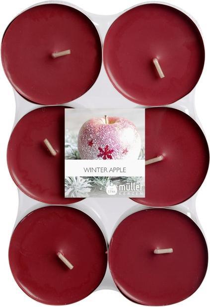 Actual product image müller Kerzen Maxi-Teelichter - Ø = ca. 5,5 cm - 6 Stück - Winterapfel (6 pcs.)