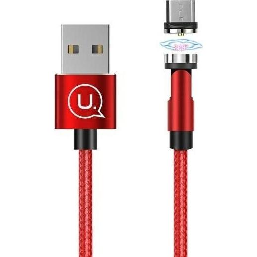 Usams USB-A - microUSB cable, 1 m red (109580) (1 m, USB 3.0), USB Kabel