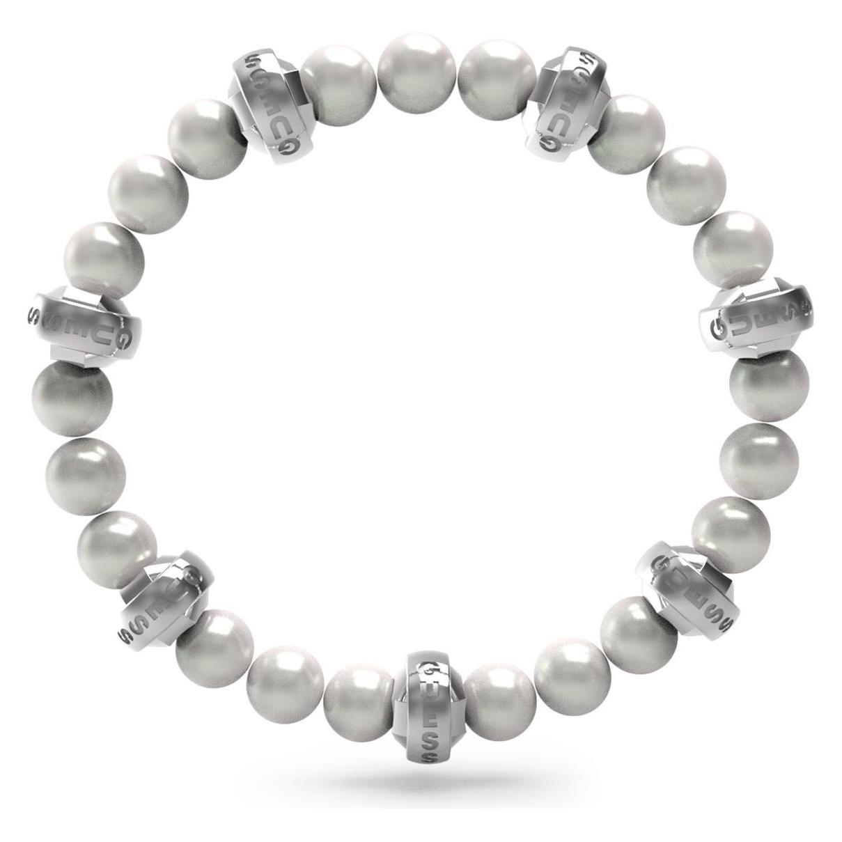 Guess, Armschmuck, JUMB04069JWSTWIT-U - Heren - Armband - Zilver, (Edelstahl)