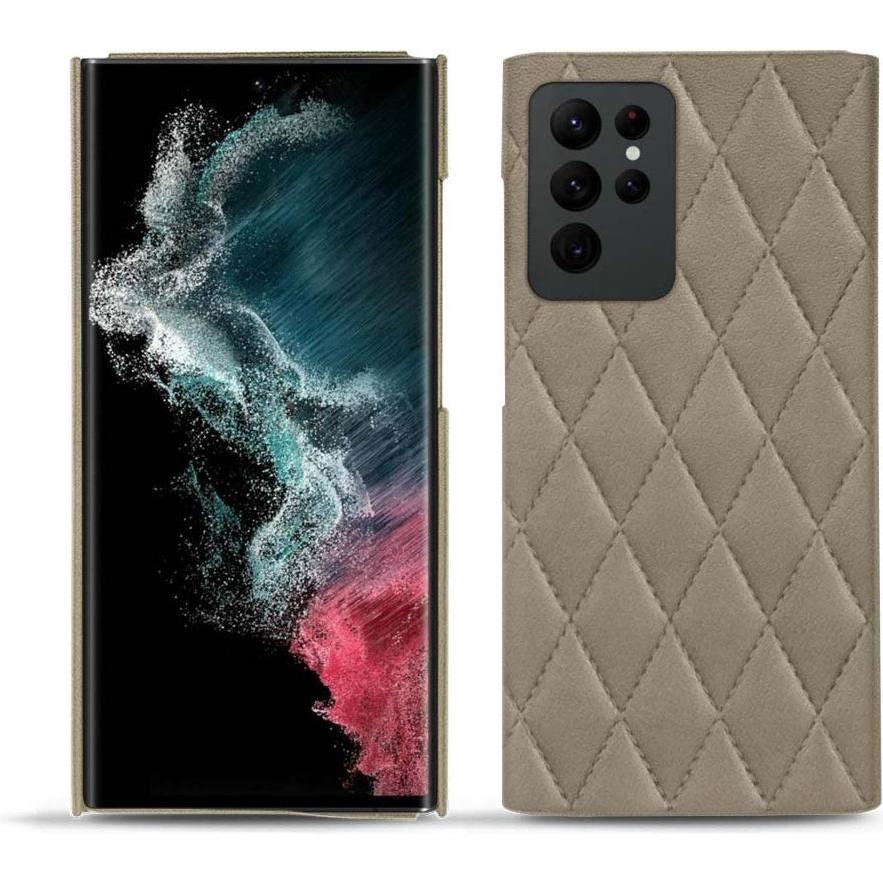 Noreve Lederschutzhülle (Samsung Galaxy S22 Ultra), Smartphone Hülle, Beige