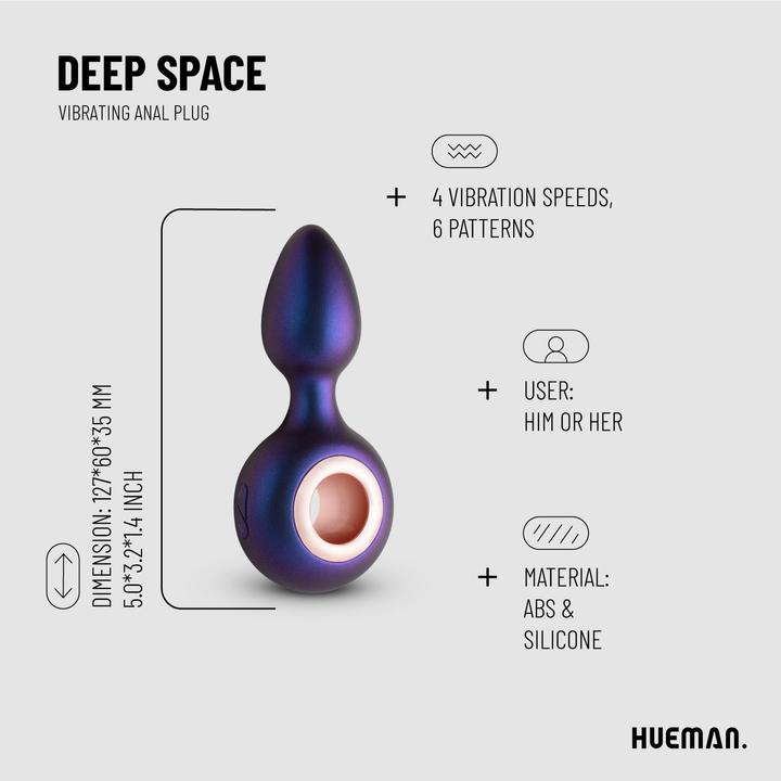 Produktbild Hueman Deep Space vibrierender Analplug