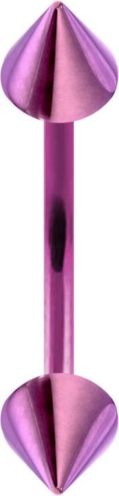 Immagine prodotto Star Piercing Micro banana viola con due coni (Acciaio chirurgico 316L, senza ottone)