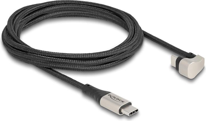 Actual product image Delock USB 2.0 cable USB Type-C plug to plug 180° gewi (2 m, USB 2.0, 60 W)