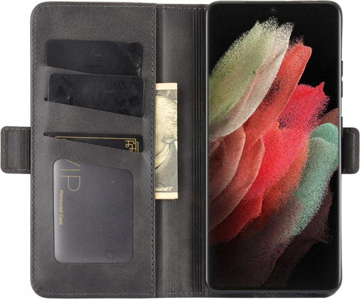 Actual product image Screenguard Samsung Galaxy S21 Ultra CardLounge Leather Case (Samsung Galaxy S21 Ultra)