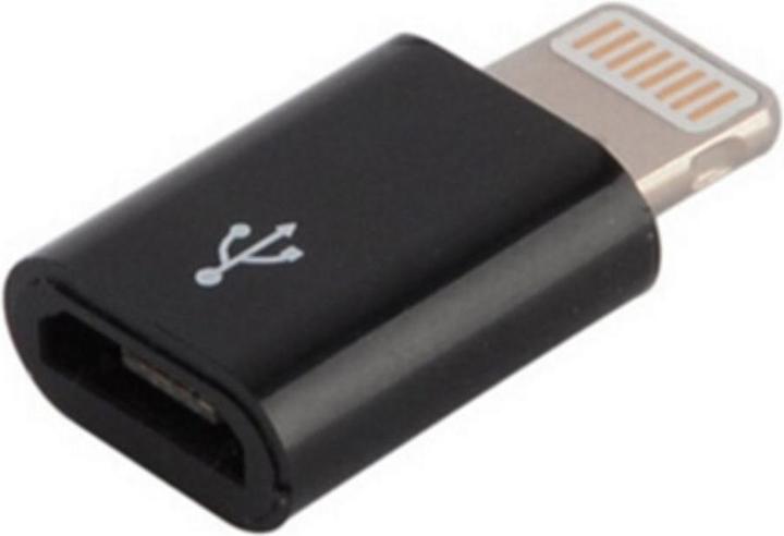Produktbild JTI Micro-USB-auf-Lightning-Adapter - Schwarz (Micro USB, Lightning)