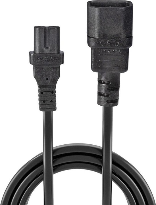Immagine prodotto Lindy Cavo di alimentazione da C14 a C7. Nero. 1.0m (1 m)