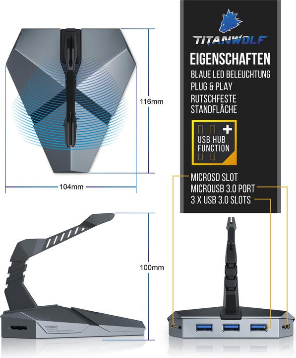 Produktbild Titanwolf Pro Bundle (DE, Kabelgebunden)