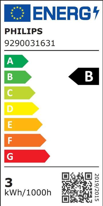 Energie-Label Philips Lampe (GU10, 2.40 W, 380 lm, 1 x, B)