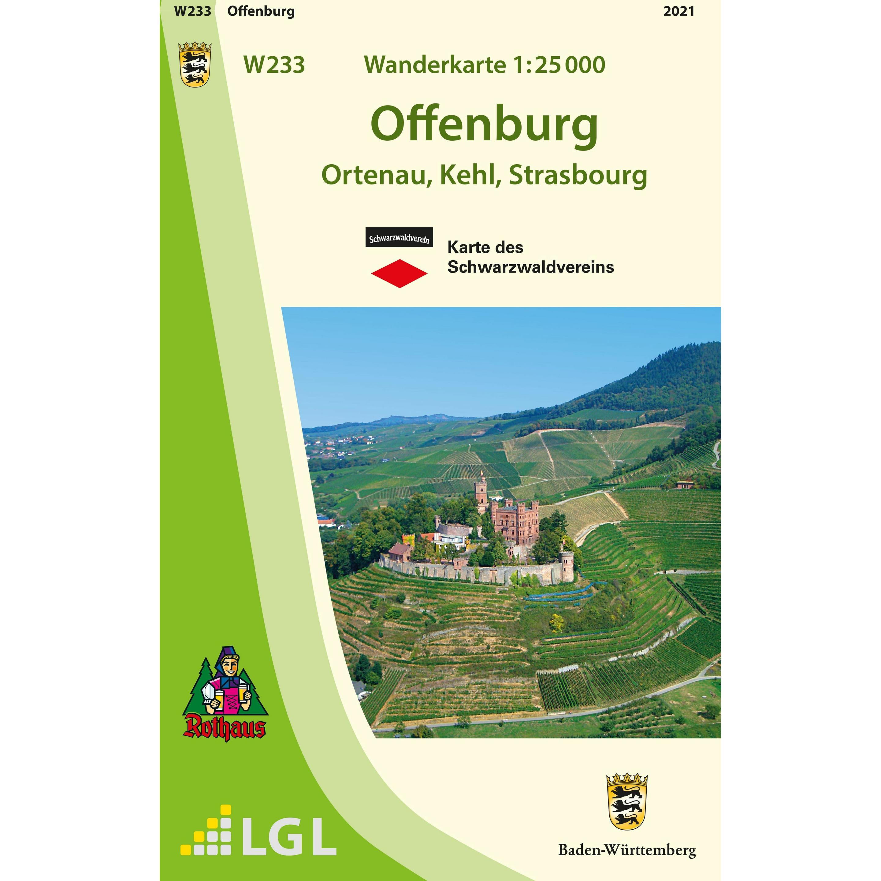 LGL BW W233 Wanderkarte 1:25 000 Offenburg (40618237)