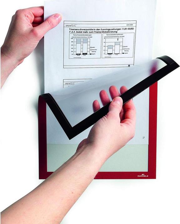 Produktbild Durable 489903 - A4 - Rot - Matte - Hochformat/Querformat - 236 mm - 323 mm