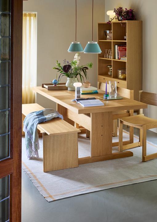 Image du produit Hübsch Low Tragbare Lampe Nickel