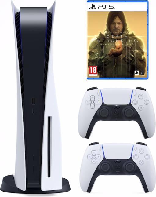 Actual product image Sony Playstation 5 + DualSense Wireless Controller + Death Stranding Director's Cut