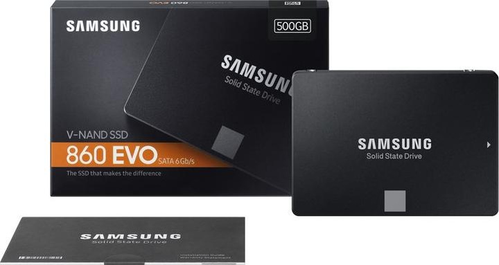 Actual product image Samsung 860 EVO Basic (500 GB, 2.5")