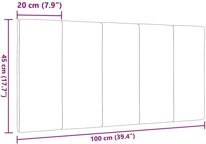 Produktbild vidaXL Kopfteil-Kissen (100 x 3 x 45 cm)