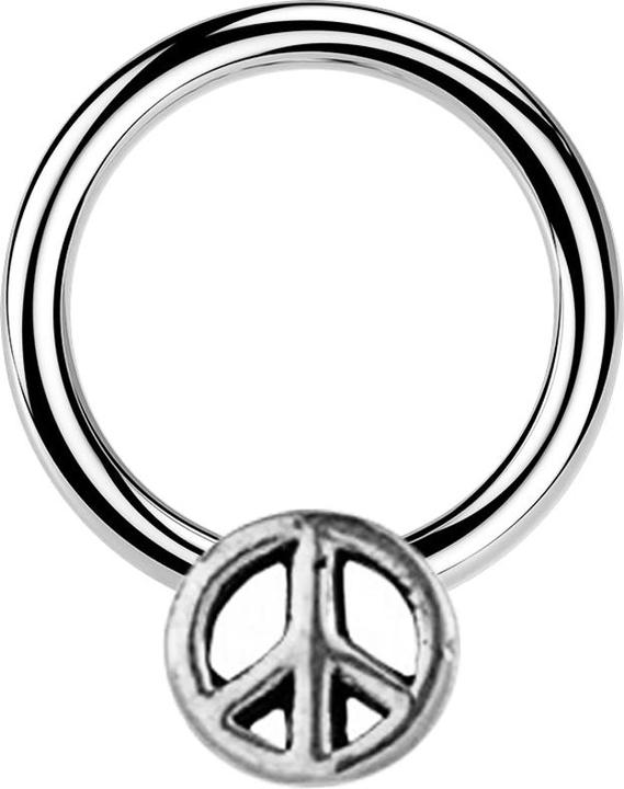 Immagine prodotto Star Piercing Chiusura Anello argento Pace argento (Ottone, Acciaio chirurgico 316L)