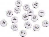 Produktbild Rayher Plastik Buchstaben Perlen Silber