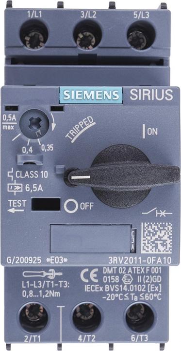 Produktbild Siemens Leistungsschalter für Motorschutz 0,5A