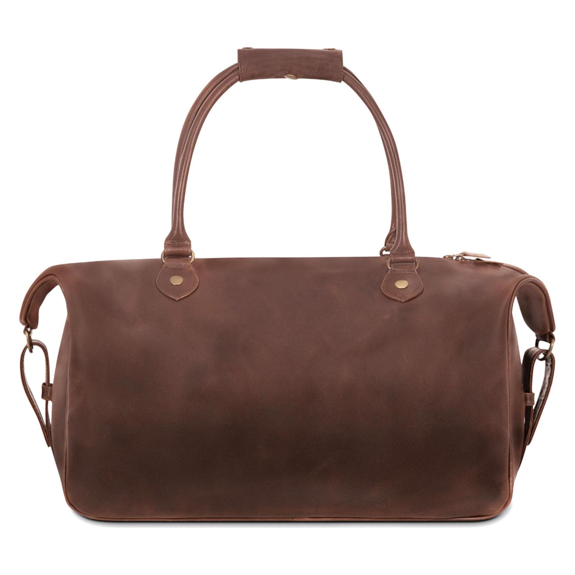 Buckle & Seam, Herren, Tasche, Leder Weekender Linwood Braun /, Braun, (37 l)