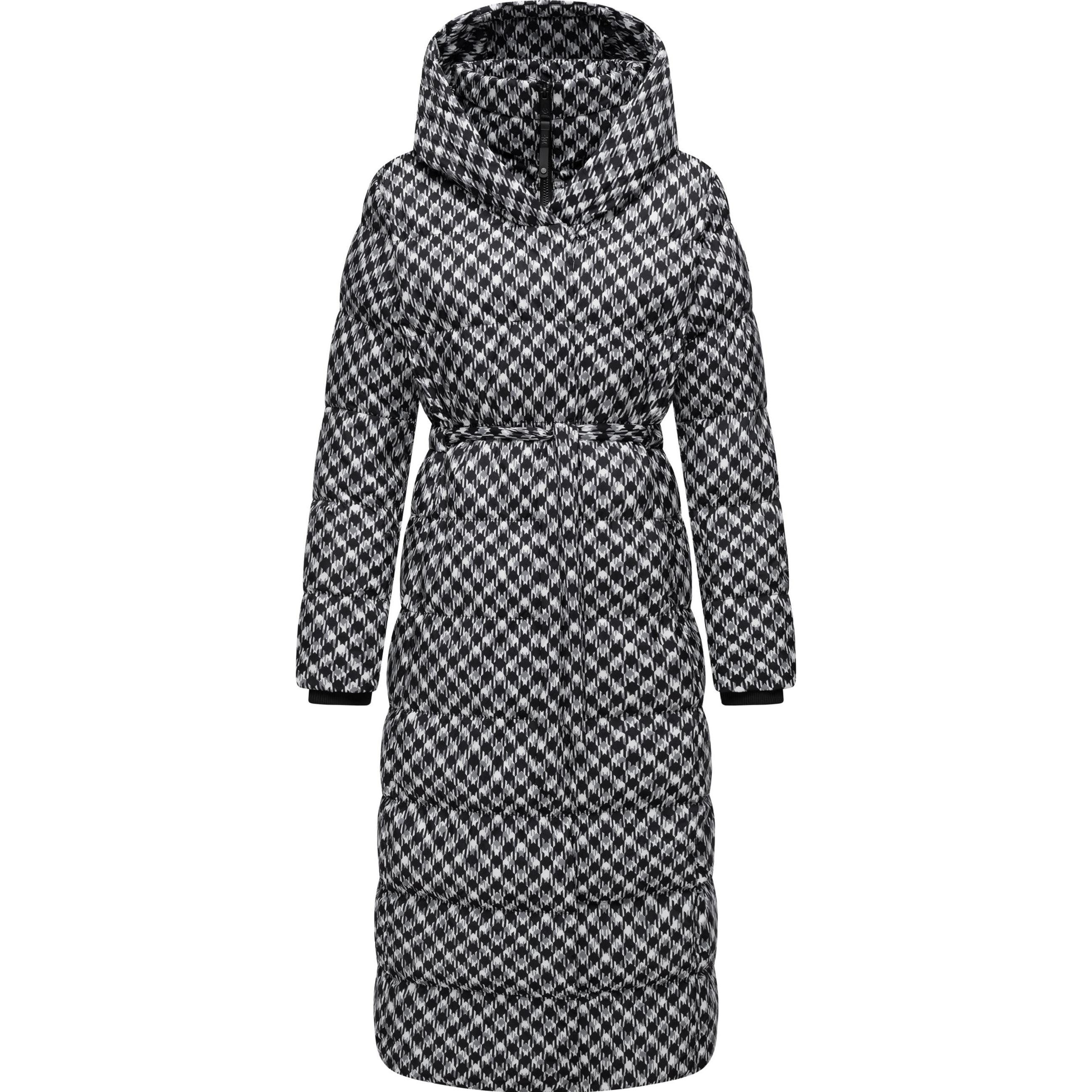 Thumbnail - Ragwear, Damen, Jacke, Niara Long Print (XS), Schwarz, XS