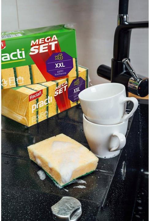 Produktbild Paclan Practi Mega Set Schwämme für Geschirr 6 Stück (6 Stk.)