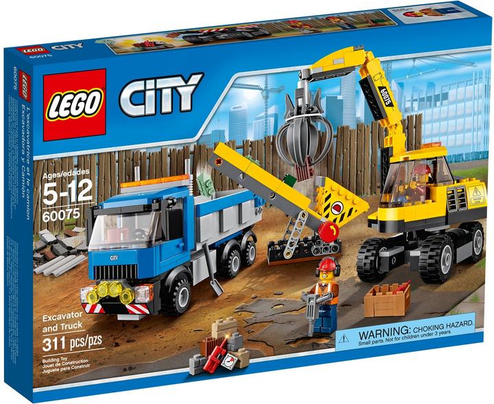 Image du produit LEGO L'excavatrice et le camion (60075, LEGO City)