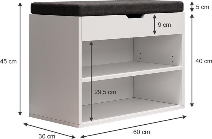 Produktbild Oskar-Store Titus mit Auflage (60 x 45 x 30 cm)