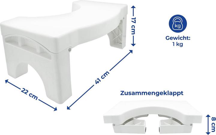 Actual product image Wenko Foldable toilet stool
