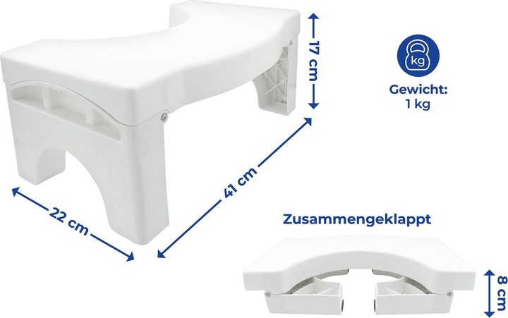 Image du produit Wenko Tabouret de toilette pliable
