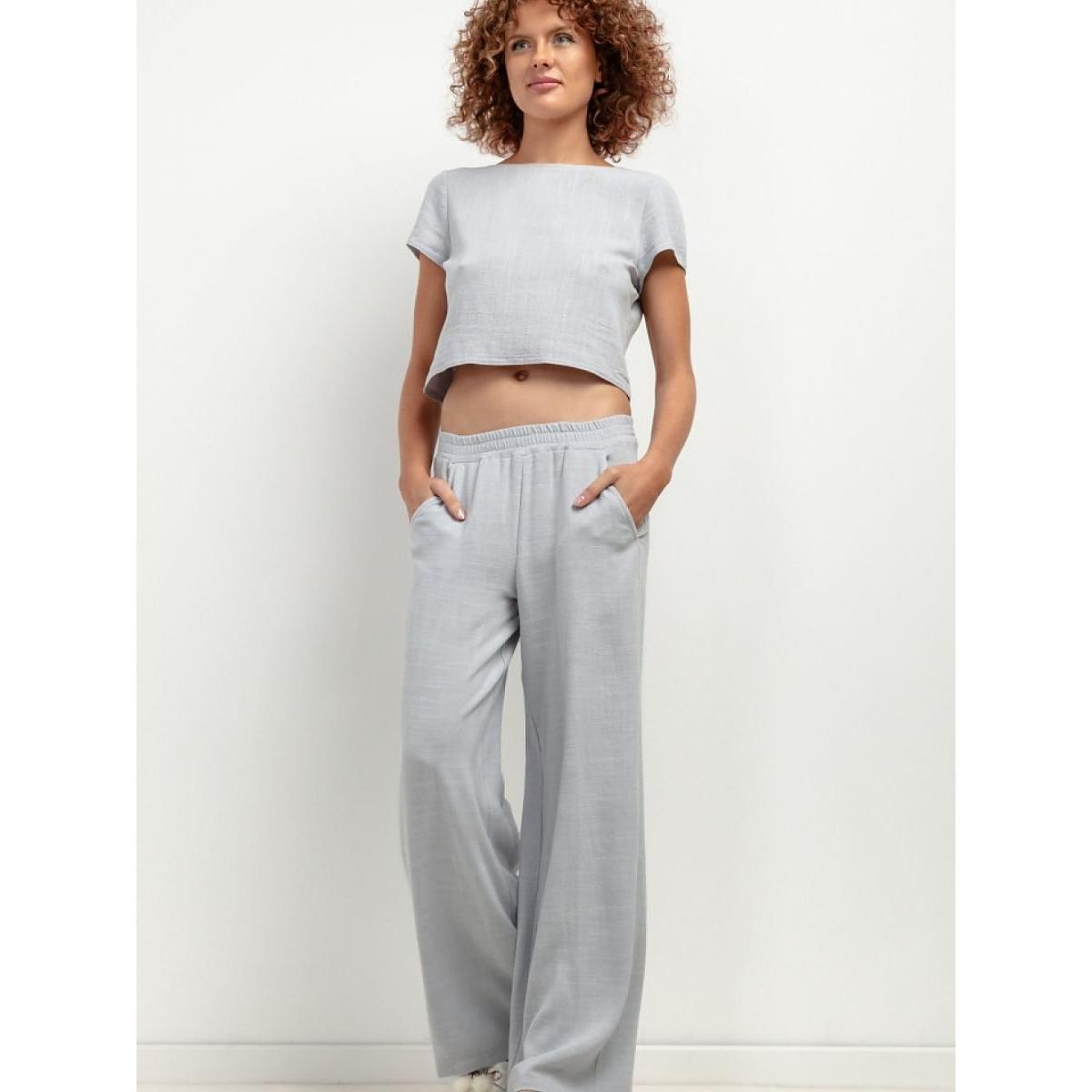 Tessita, Damen, Hosen, Damen Hose, Grau, (L)