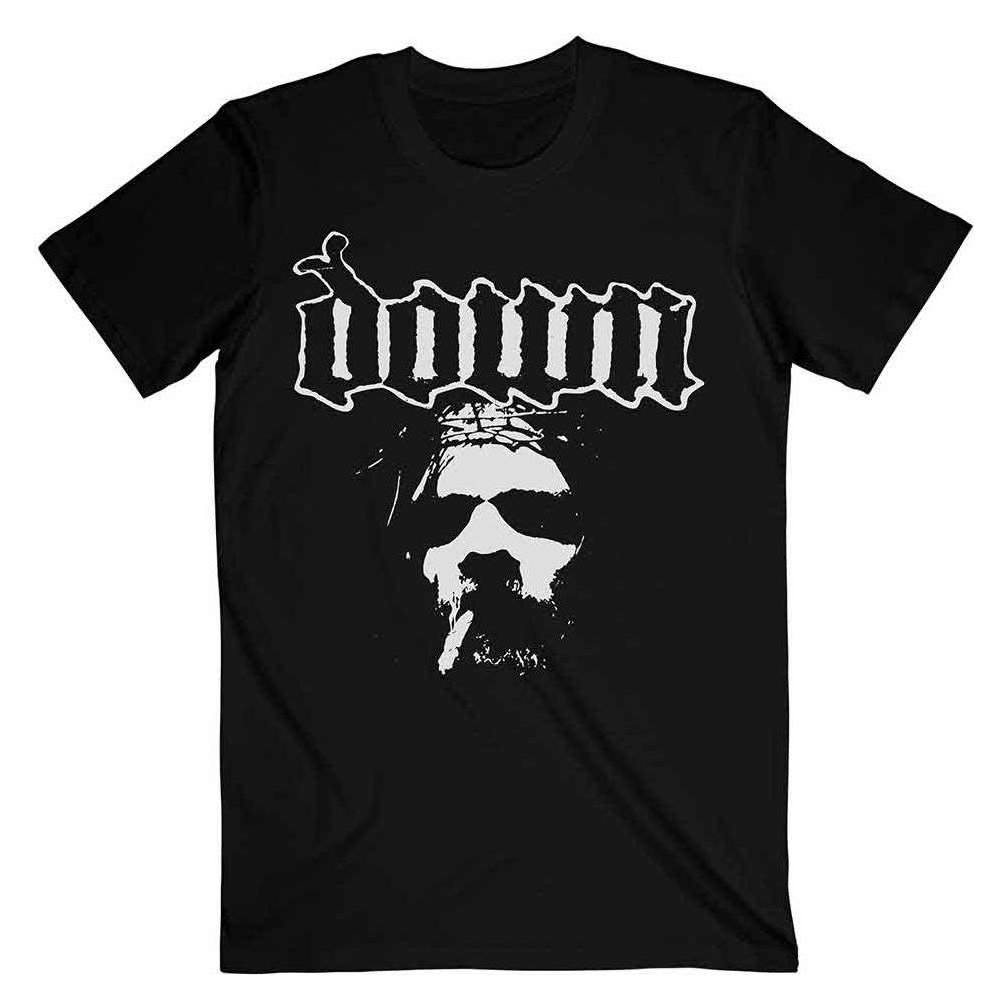 Down, Herren, Shirts, Face, Schwarz, (Xl)