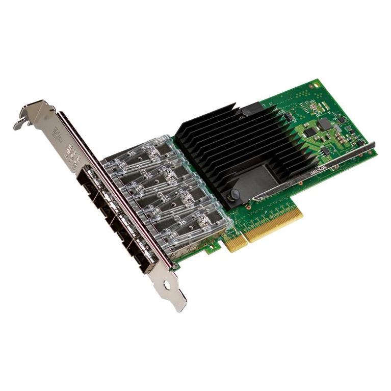 Intel ETHERNET ADAPTER X710-D4 (Mini PCI Express), Netzwerkkarte, Grün, Schwarz, Silber