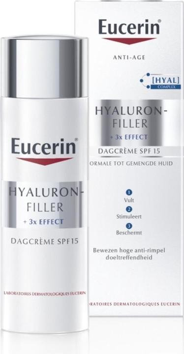 Actual product image Eucerin Hyaluron-Filler + 3x Effect (50 ml, Day cream, SPF 15)
