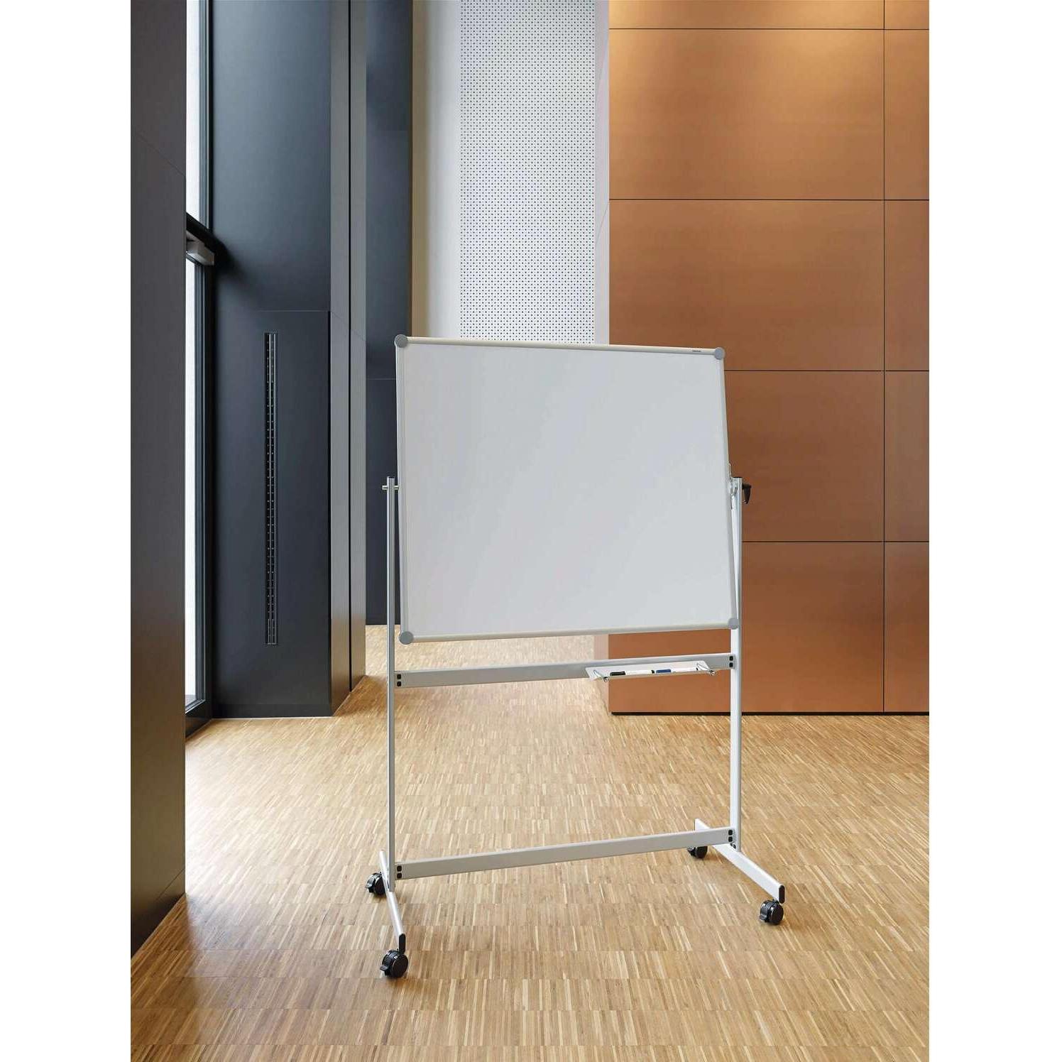 Thumbnail - Maul, Präsentationstafel, Wendetafel, mobil, aus kunststoffbeschichtetem Stahlblech, BxH 1200x1000 mm (120 x 100 cm)