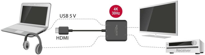 Image du produit Delock Extracteur HDMI Audio 5.1 (Extracteur)