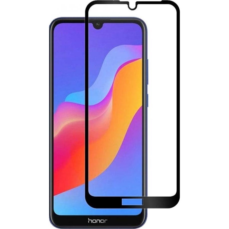 Screenguard Honor 8A Full Screen Panzerglas Schutzfolie 2.5D 9H (1 Stück, Honor 8A), Smartphone Schutzfolie, Schwarz
