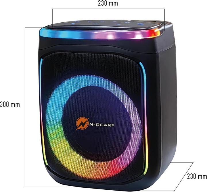 Productafbeelding N-Gear BLUETOOTH/300W LUIDSPREKER FLASHBANGER606 (6 h)