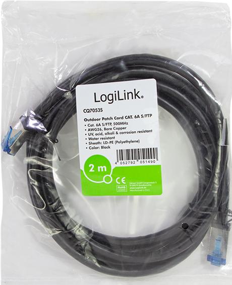 Actual product image LogiLink Network cable (S/FTP, CAT6a, 2 m)