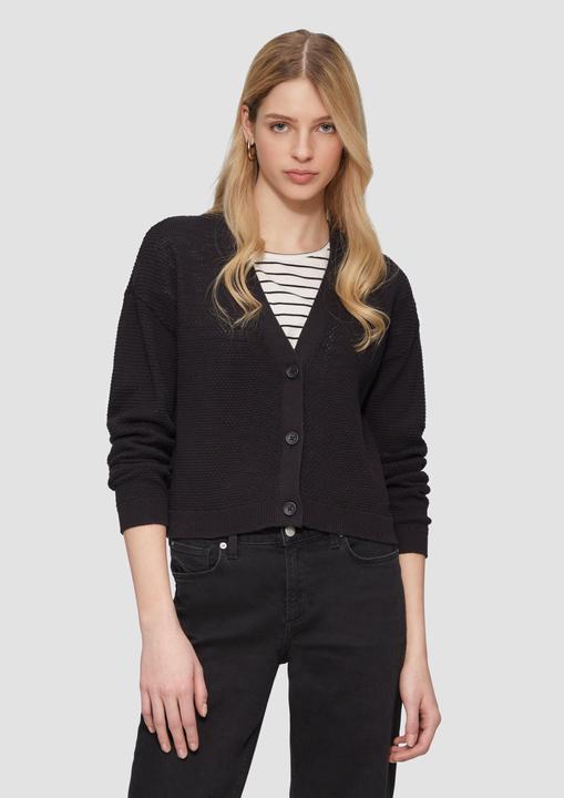 Produktbild S.Oliver Strickjacke Strickjacke mit Strukturmuster und Knöpfen (XXL)