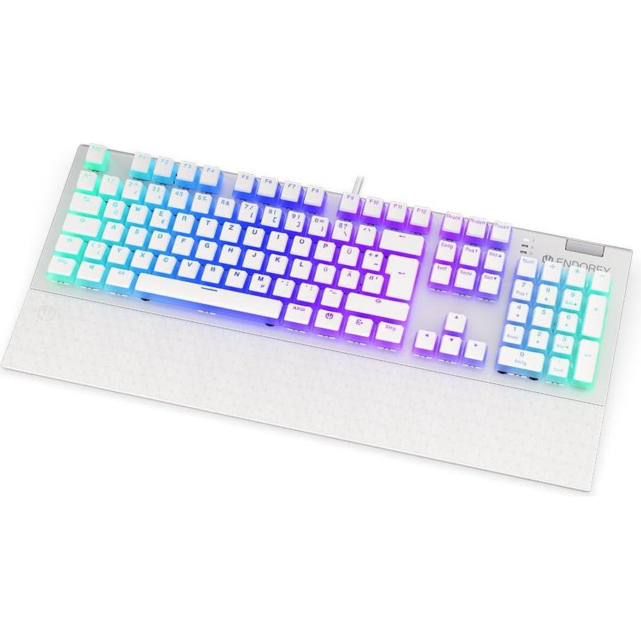 Endorfy Keyboard Omnis (DE, Kabelgebunden), Tastatur, Weiss